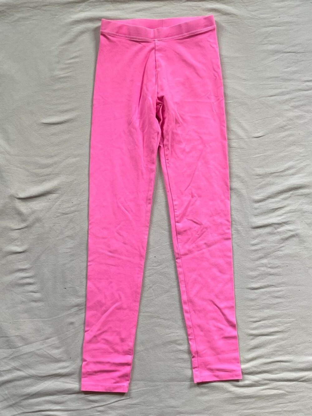 Crewcuts Neon Pink High-Rise Leggings Girls 12